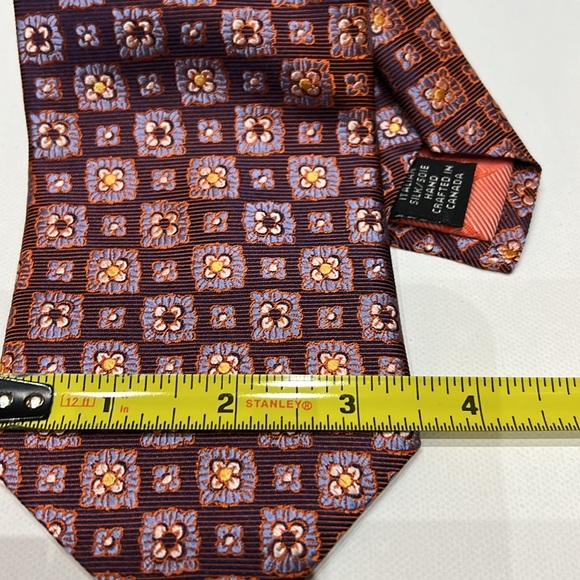Men's Classic Dion Signature Geometric Tie - Picture 4 of 7